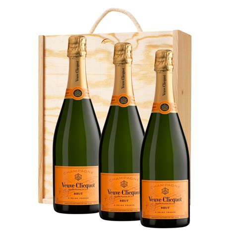 Check spelling or type a new query. 3 x Veuve Clicquot Yellow Label Brut 75cl In A Pine Wooden ...