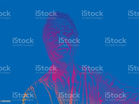 Funny Selfie Of Mature Man And Cheesy Smile Stock Illustration Download Image Now Vibrant