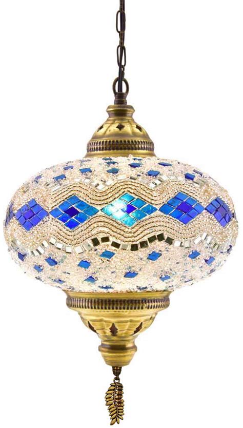 Buy Turkish Moroccan Mosaic Glass Handmade Ceiling Pendant Fixture
