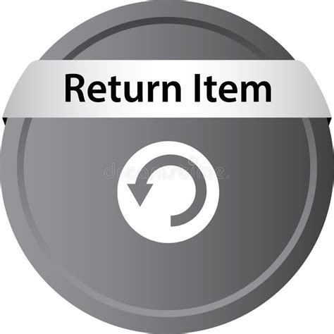 Return Item Icon Button Stock Illustration Illustration Of Image