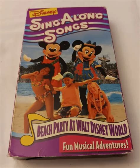 SING ALONG SONGS Mickeys Fun Songs Beach Party At Walt Disney World VHS PicClick
