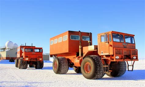Joy Of Discovery Vehicles In Antarctica