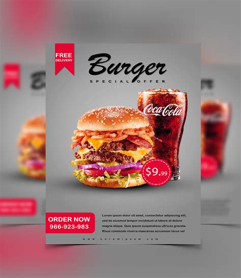How To Design A Burger Restaurant Flyer Poster In Photoshop