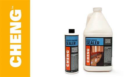 How to Seal Concrete Countertops with CHENG Concrete Sealer - YouTube