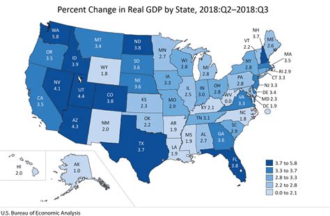 Gross domestic product (gdp) is the standard measure of the value added created through the production of goods and services in a country during a certain period. Gross Domestic Product by State: Third Quarter 2018 | U.S ...