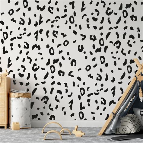 Leopard Print Wall Decal Etsy Uk
