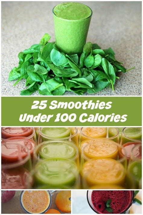 Using water or tea instead of juice or milk is a great way to easily cut out over 100 calories. 25 Smoothies Under 100 Calories | Low calorie smoothies ...