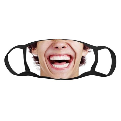 Happy Laugh Face Mask Cool Design Reusable Washable 100 Etsy
