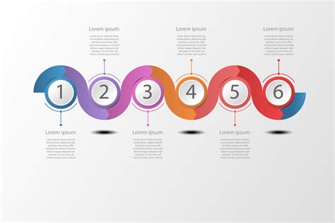 Concept Wavy Timeline Infographic Illustration 689610 Vector Art At