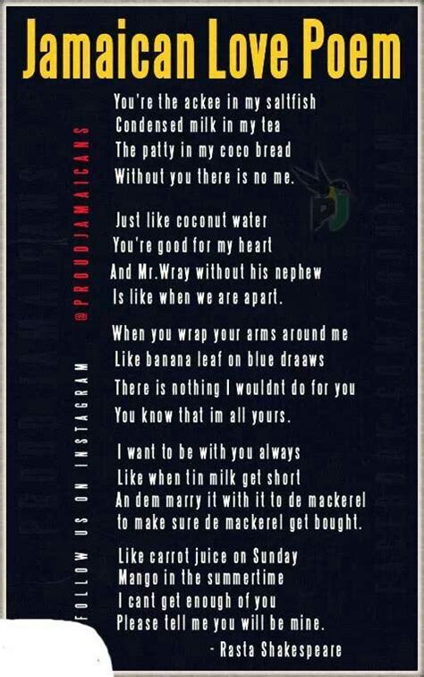 Short rap poems about love. Love Poem, Jamaican style | Jamaican quotes, Jamaican ...
