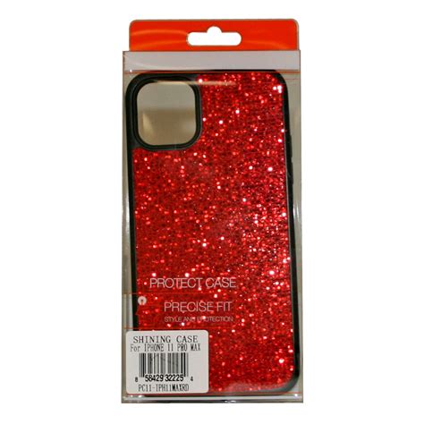 Case Diamond Rhinestone Apple Iphone 11 Pro Max Red Color