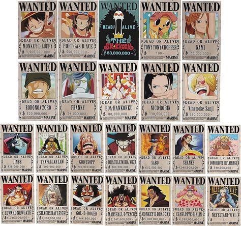 One Piece Wanted Poster 28 5cm19 5cm New Edition Zorro Luffy 1 5