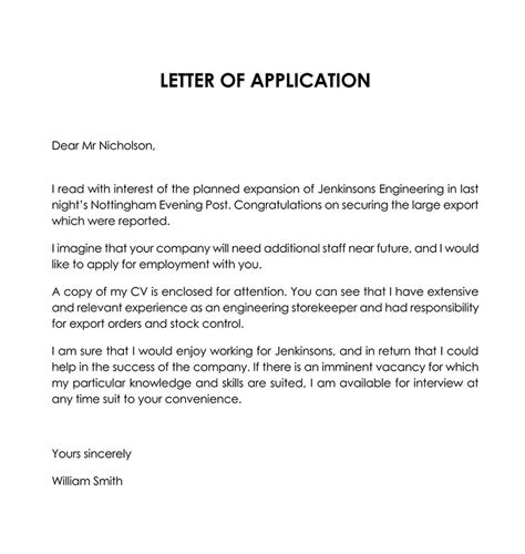 How To Write A Job Application Letter 30 Best Examples