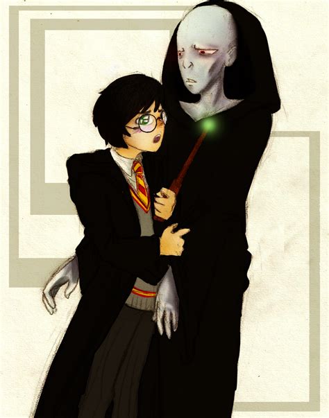 Art Trade Harry And Voldemort By The Blue Fish On Deviantart