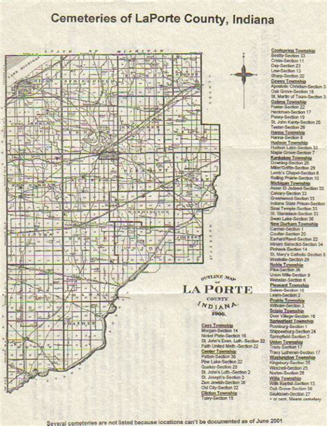 La Porte County Indiana County Maps