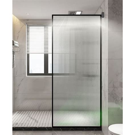 led sensor fluted glass shower panel alpine building products