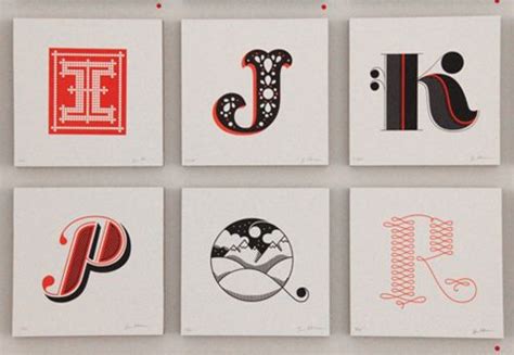 jessica hische artwork alphabet letterpress prints editions of 75 nucle letterpress