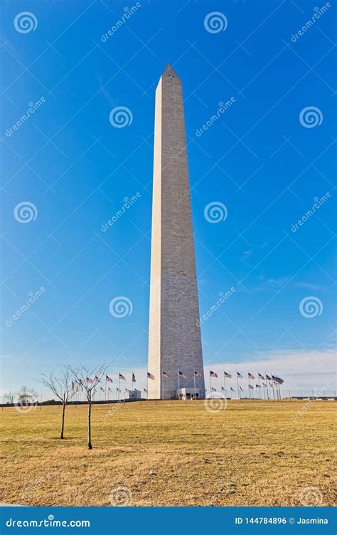 Washington Monument Obelisk United States Of America Stock Photo