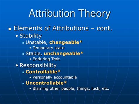 Ppt Attribution Theory Powerpoint Presentation Free Download Id