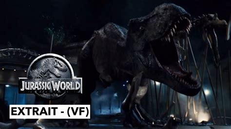 Jurassic World Extrait T Rex Vs Indominus Rex Vf Youtube
