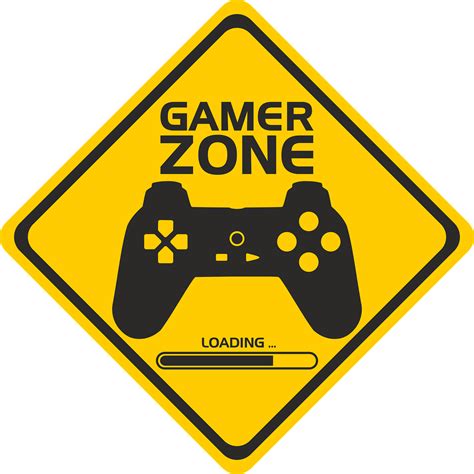 Sinal Gamer Zone Área De Jogadores Gráfico Vetorial Grátis No Pixabay