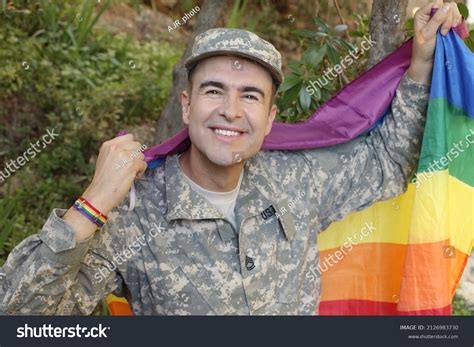 Proud Army Soldier Representing Diversity Stock Photo 2126983730