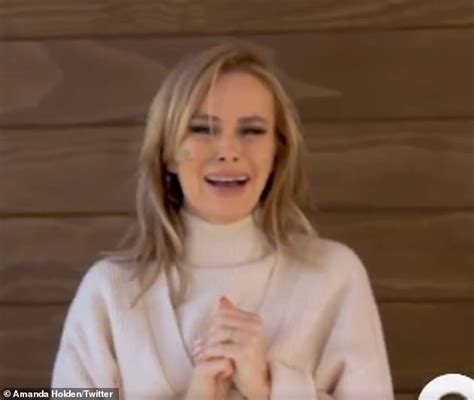 Amanda Holden 49 Displays Her Toned Figure In A Black Cut Out