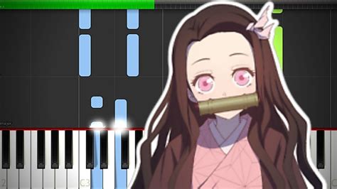 Kimetsu No Yaiba Nezuko Theme Piano Easy Cover Midi Tutorial Sheet App