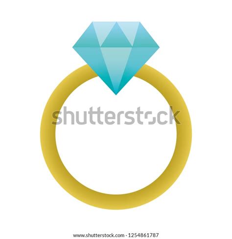 Wedding Ring Cartoon Stock Vector Royalty Free 1254861787 Shutterstock