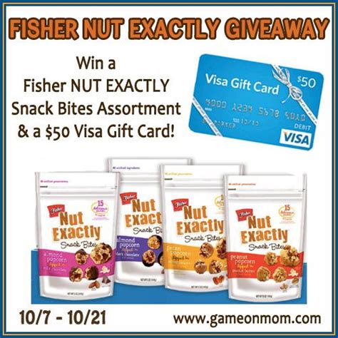Fisher Nut Exactly Giveaway Fisher Nut Exactly Is A Combination Of