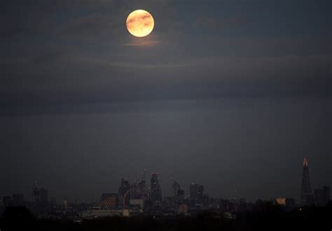 New Years Day Supermoon Lights Up The Sky