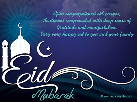Happiness gets double when you share it. Eid Mubarak Messages - Wordings and Messages