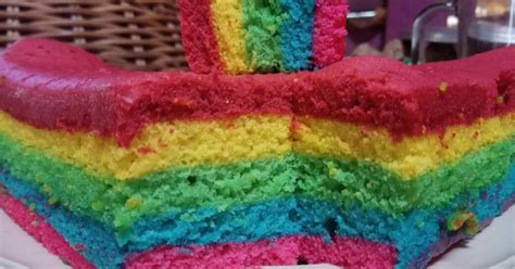 Resep Rainbow Cake Kukus Oleh Rahma Jhoo Cookpad