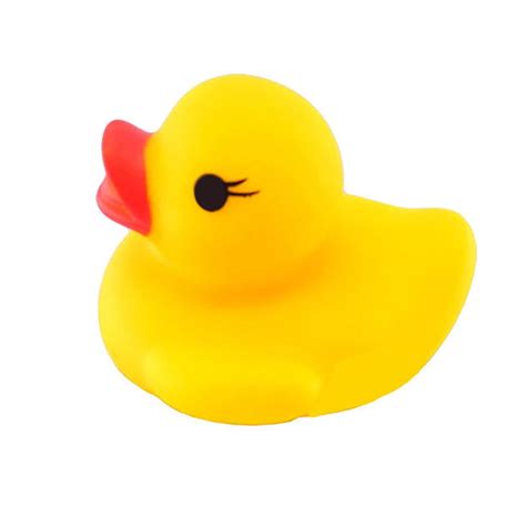 Xisheep 20pcs Cute Mini Yellow Rubber Ducks Bathing Floating Ducky Baby