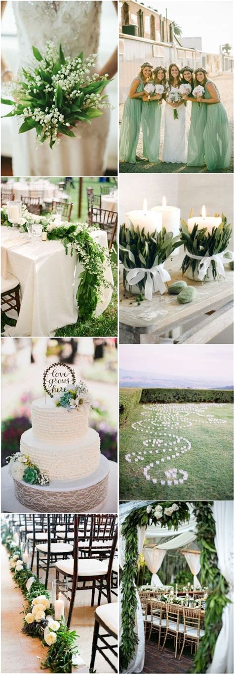 40 Romantic And Timeless Green Wedding Color Ideas