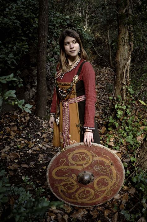 Maenadscraft “ Forest Shield Maiden ” Viking Garb Viking Clothing Viking Woman