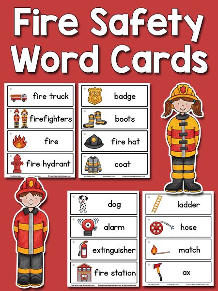 Players freely choose their starting point with their parachute and aim to stay in the safe zone for as long as possible. Fire Safety Picture-Word Cards - PreKinders