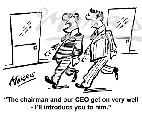 President Chairman And Chief Executive Officer Business Cartoon Ref