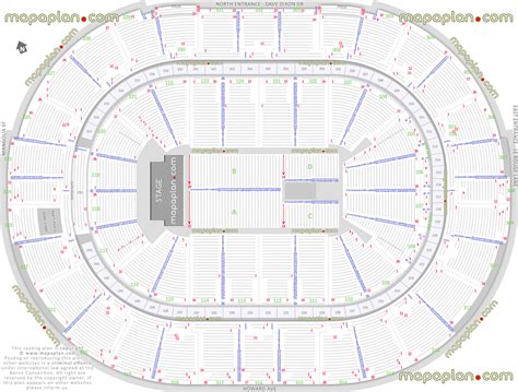Smoothie King Center Arena Detailed Seat And Row Numbers End Stage