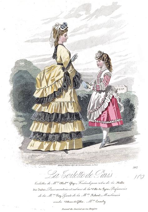 1872 La Mode Illustrée Victorian Era Fashion 1870s Fashion Vintage