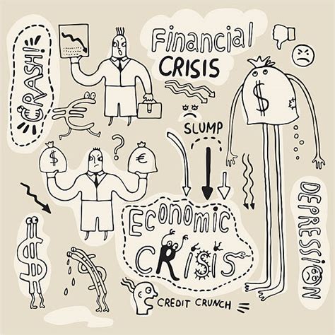 financial crisis headlines stock vectors istock