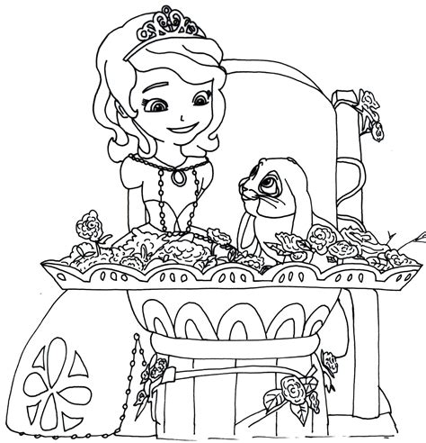 519x519 sofia the first coloring page scene, birthdays and craft. Top 10 Disney Princess Sofia the First The Curse of ...