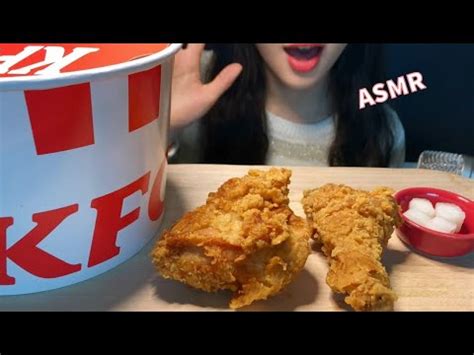 Asmr Kfc Hot Crispy Chicken Eating Sounds Kfc Asmr Youtube