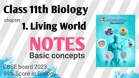 Class 11th Biology Chapter 1 Living World Notes Living World Notes