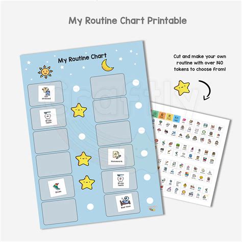 Printable My Routine Chart Craftly Ltd