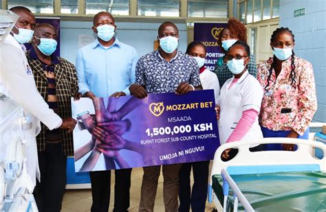 Mozzart Makes A Timely Donation To Burnt Forest Sub County Hospital Of