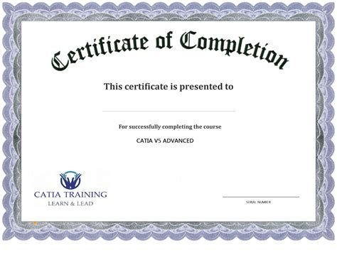 Certificate Of Completion Template Word Task List Templates