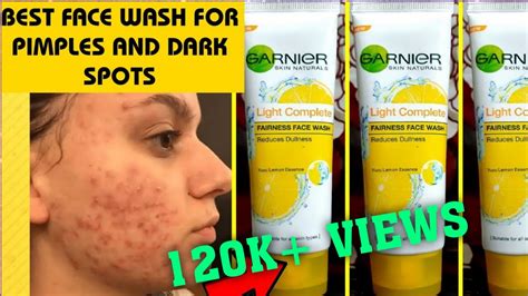 Best Face Wash For Pimples And Dark Spots Garnier Light Complete Face