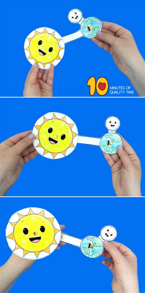 Sun Earth And Moon Craft 10 Minutes Of Quality Time