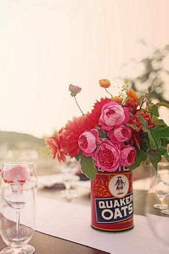 Real Weddings And Wedding Inspiration Ideas Three Vintage Coffee Cans